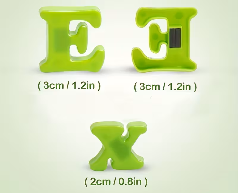 Edukacinės magnetinės raidės ir skaičiai vaikų kūrybiniams žaidimams
