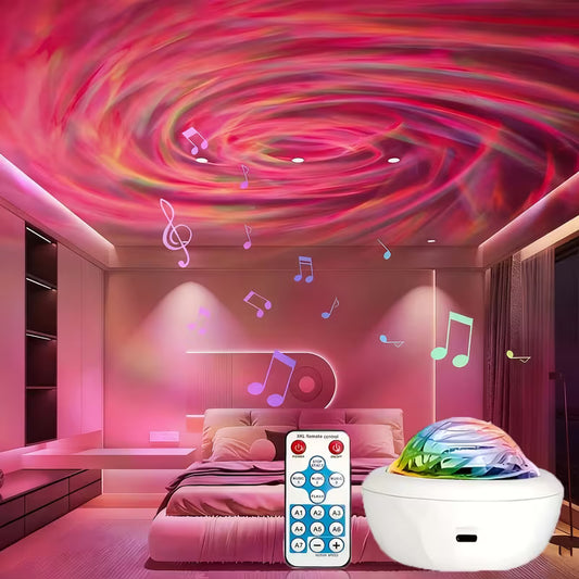 Moderni kosmoso projektoriaus lempa su pulteliu USB naktinė lempa kambariui