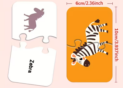 vaikiška dviejų dalių dėlionė