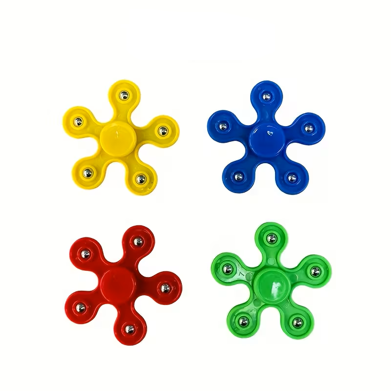 kompaktiškas 4 spalvų žaislas spineris