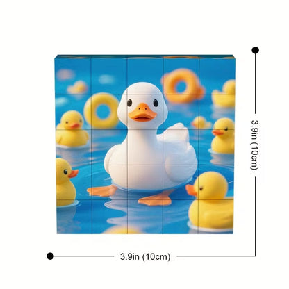 6 skirtingų paveikslėlų magnetinė dėlionė