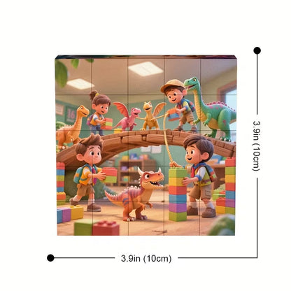 magnetinių kubelių dėlionė 