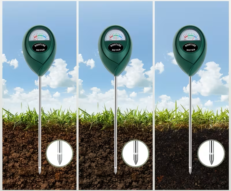 Dirvožemio drėgmės ir pH matuoklis – sodininko įrankis