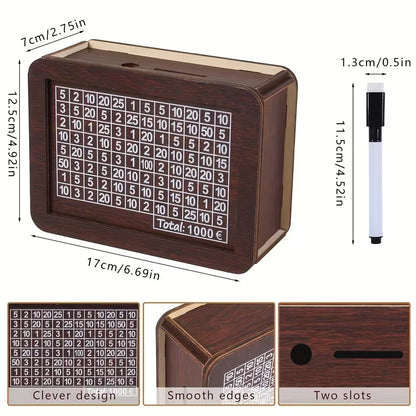 Elegantiška medinė taupyklė – dekoratyvinė ir praktinė dovana