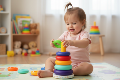 Spalvotas žiedų bokštas ''Vaivorykštė''