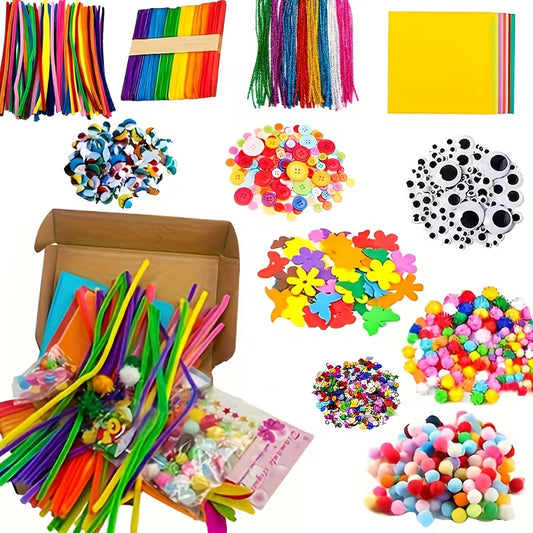 Rankdarbių dėžutė – kūrybinis rinkinys vaikams su įvairiomis rankdarbių priemonėmis.