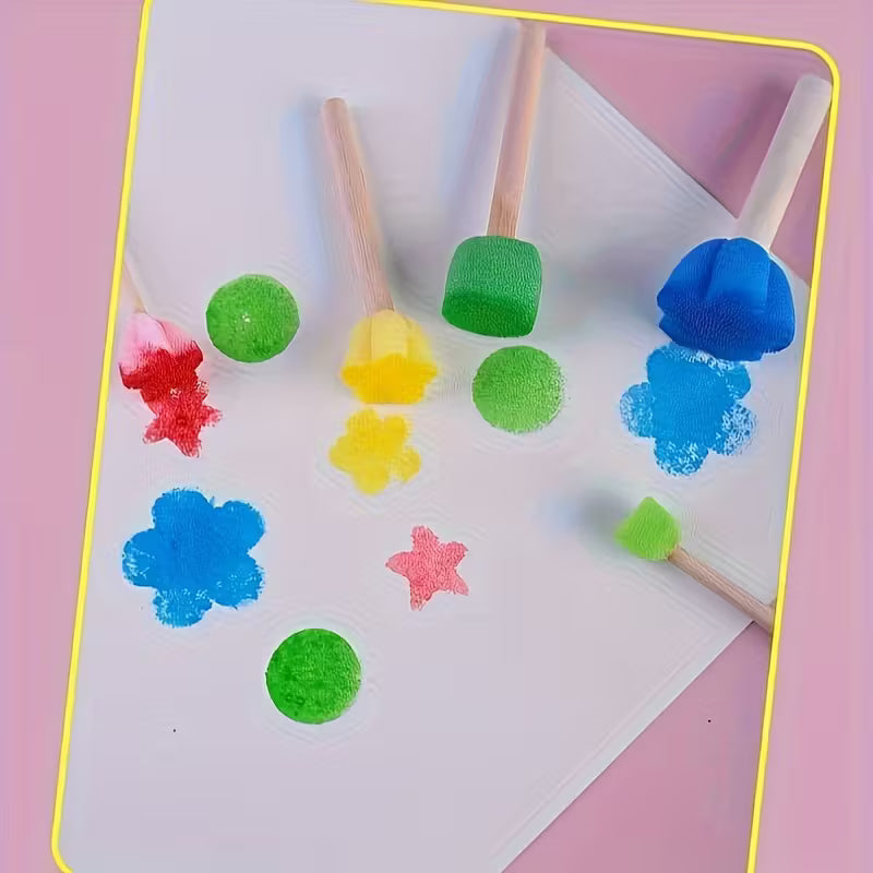 13 spalvų kempinėlės meniniams piešimo efektams