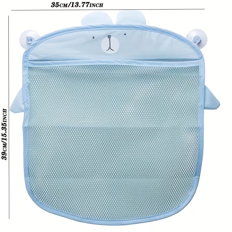 Vonios krepšys žaislams – kvėpuojantis tinklinis audinys, vandens nutekėjimas