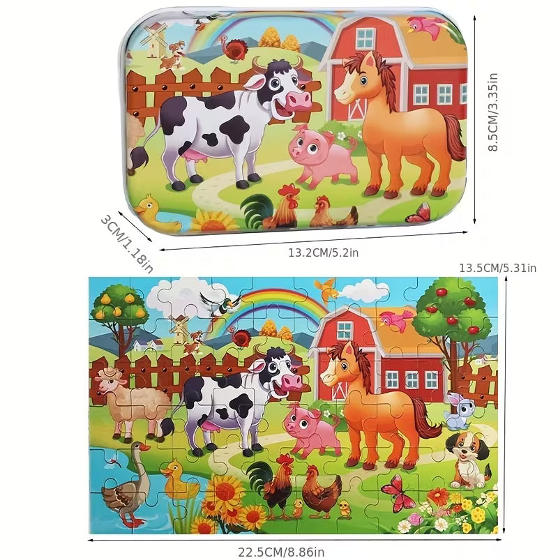 Vaikiška dėlionė ūkio gyvūnai