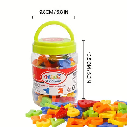 Magnetinės raidės ir skaičiai ant magnetinės lentos vaikams