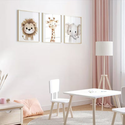 Vaikų kambario sienos dekoras – minimalistinis paveikslas kūdikiui, 50x70 cm