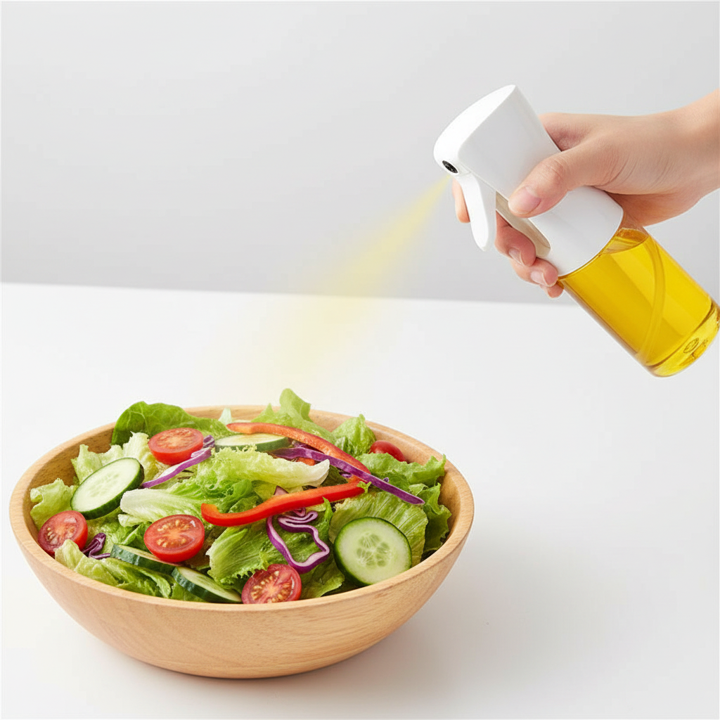 aliejaus dozatorius, puikus pasirinkimas gaminant salotas