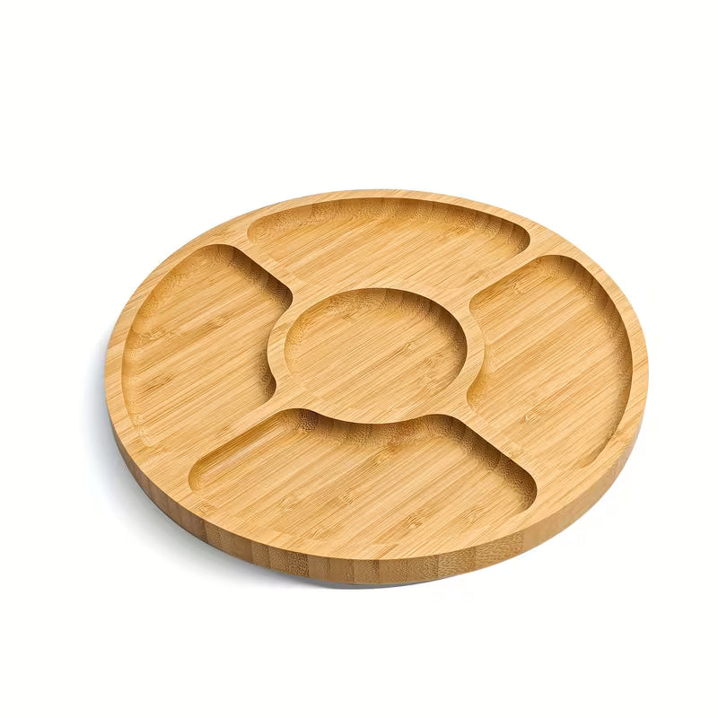 Natūralaus bambuko užkandžių padėkliukas