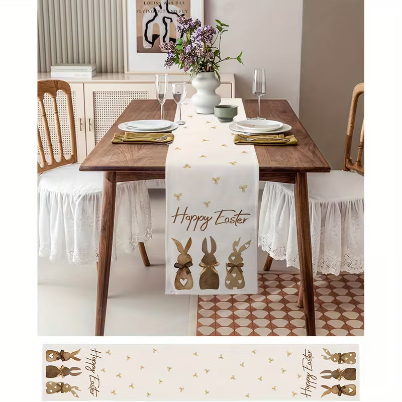 Pavasariškas stalo takelis Velykoms, 183 cm ilgio ir 33 cm pločio