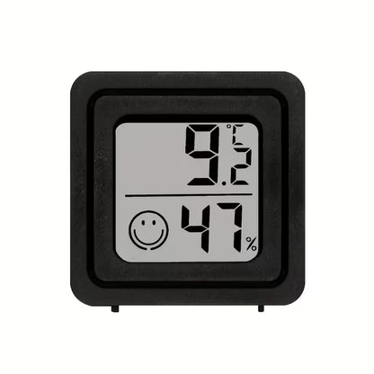 Mini LCD termometras‑higrometras – rodo temperatūrą ir drėgmę patalpose