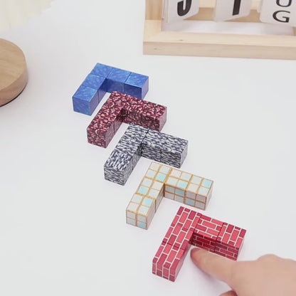 magnetinių blokų rinkinys 100 vnt. – žaislas mokymuisi ir konstravimui