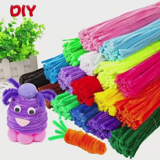 kūrybinės vielutės dekoracijoms ir DIY projektams – 400 vienetų komplektas