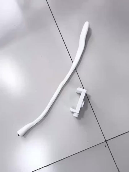 Tvirtas kameros ir telefono stovas su lankščia rankena ir spaustuku